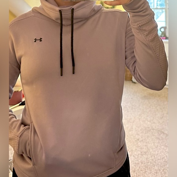 Under Armour - Purple Funnel-Neck Cropped Sweatshirt - Picture 2 of 6